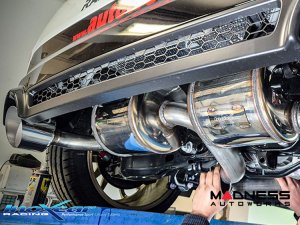 Toyota GR Yaris Performance Exhaust - Axle-Back - Resonated - Polished Tips - InoXcar Racing